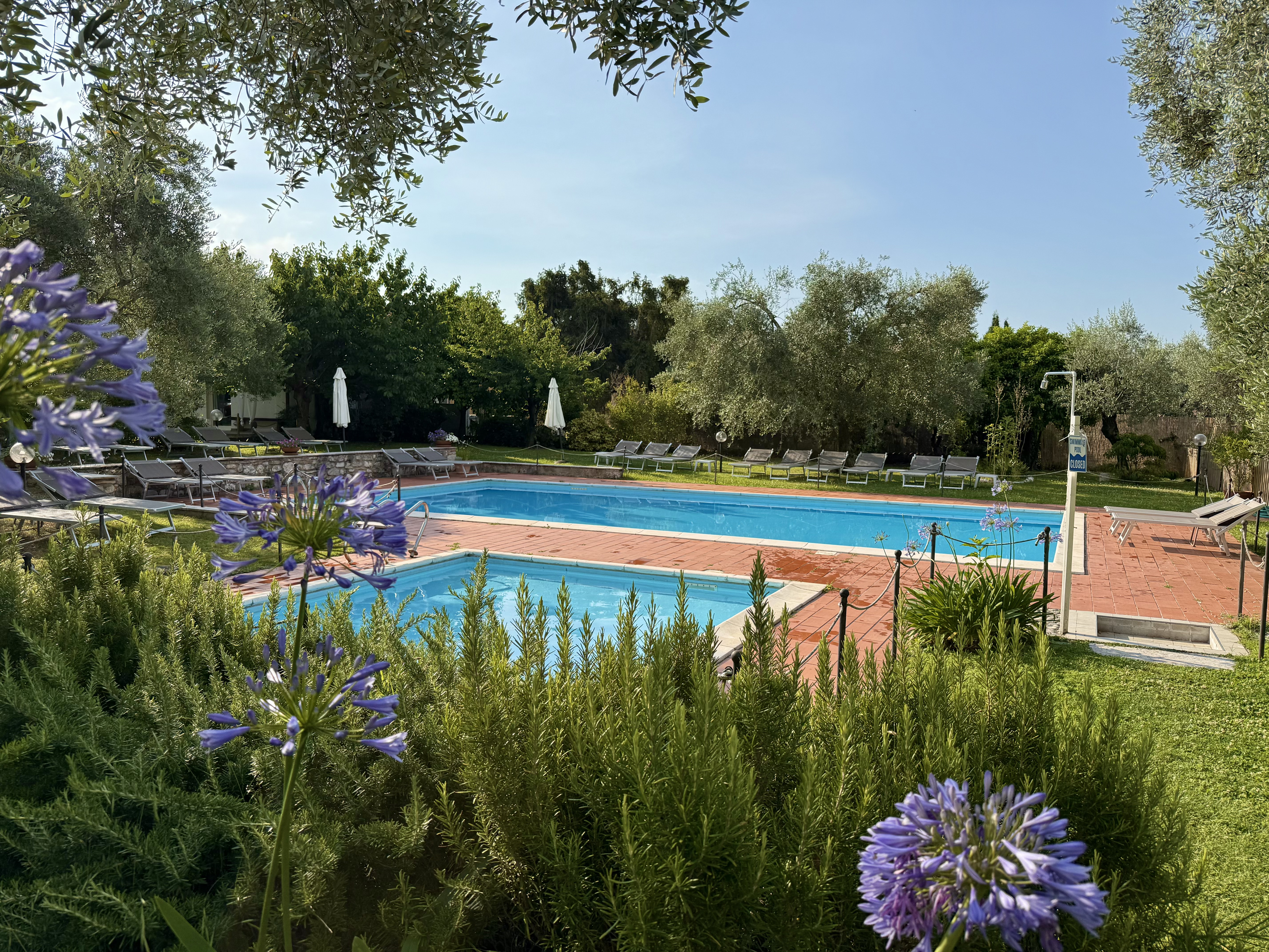 Swimming pool at Borgo Antico Apartments, Lake Garda